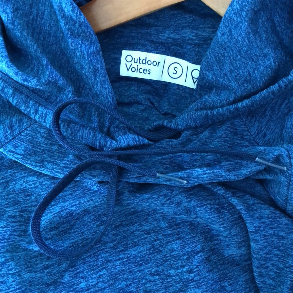 (EUC) Outdoor Voices Cloudknit Hoodie blue small
